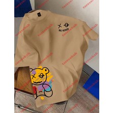 Tarzsokak Model 3706 Erkek Yazlık Yuvarlak Yaka Kısa Kollu Günlük Tişört, Yaz