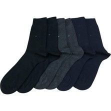 6 Lı Royam Punto Bambu Erkek Dikişsiz Klasik Soket Çorap