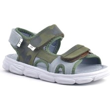 Rakerplus Wisps Hakiki Deri Haki Kamuflaj Çocuk Sandalet