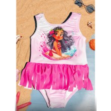 Milays Kız Çocuk Disney Baskılı Mayo