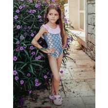 Milays Kız Çocuk Balık Model Mayo
