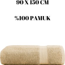 Büyük Boy Banyo Duş Vücut Havlusu % 100 Pamuk Çizgi Desenli 90 x 150 cm 500 Gram Bir Adet Tekli