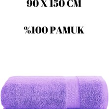 Büyük Boy Banyo Duş Vücut Havlusu % 100 Pamuk Çizgi Desenli 90 x 150 cm 500 Gram Bir Adet Tekli
