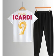 Mauro Futbolcu Sırt Forma Baskılı Unisex Tişört Regular Fit T-Shirt Eşofman Takımı