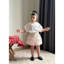 Kız Çocuk Etek ve Tişört Kombin