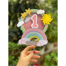 Rainbow Cake Topper