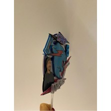 Mrbeast Temalı 3D Cake Topper Isme ve Yaşa Özel Doğum Günü Pasta Süsü