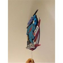 Mrbeast Temalı 3D Cake Topper Isme ve Yaşa Özel Doğum Günü Pasta Süsü