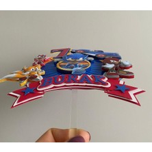 Sonic Temalı 3D Cake Topper Doğum Günü Pasta Süsü
