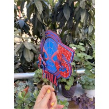 Spiderman Örümcek Adam Temalı 3D Cake Topper Doğum Günü Pasta Süsü