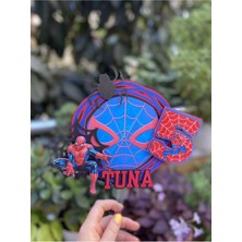 Spiderman Örümcek Adam Temalı 3D Cake Topper Doğum Günü Pasta Süsü