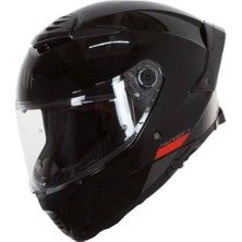mt Thunder 4 Sv  FF118SV Solid A1 Gloss Siyah Full Face Motosiklet Kaskı