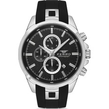 Ferro Siyah Silikon Kordon Erkek Kol Saati FM31380D-J