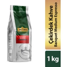 Jacobs Banquet Medium Çekirdek Kahve 1kg (Espresso Beans) (2 Li Set)