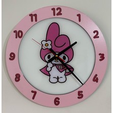 Çocuk Odası Duvar Saati - Epoksi Reçine Kaplamalı - Melody - 40 cm