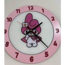 Çocuk Odası Duvar Saati - Epoksi Reçine Kaplamalı - Melody - 40 cm