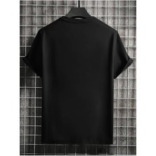 Tarz Sokak Erkek Beyaz Siyah Gri Oversize Boston Est 1997 Baskılı Bisiklet Yaka