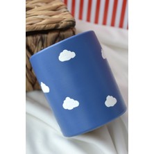 Lacivert-Bulutlu Kalemlik & Makyaj Fırçalığı & Masaüstü Organizer