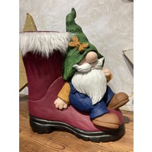 Çizme Saksılı Cüce Bahçe Dekoru