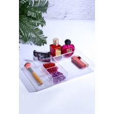 6 Parça Çekmece Içi Düzenleyici Makyaj Takı ve Hobi Malzemesi Düzenleyici