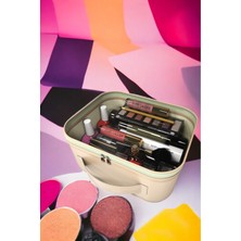 Teknotrust Makyaj Çantası Kozmetik Seyahat Çanta Organizer Düzenleyici Valiz Içi Çok Amaçlı Çanta Pembe