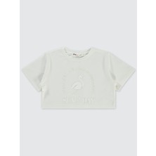 Civil Girls Kız Çocuk Tişört 2-5 Yaş Ekru