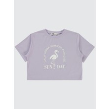 Civil Girls Kız Çocuk Tişört 10-13 Yaş Lila