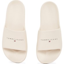 Tommy Hilfiger Bej Erkek Plaj Terliği Tjm Basıc Sandal
