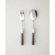 Keira Akrilik 2'li Servis Gereci 24  cm  Antrasit