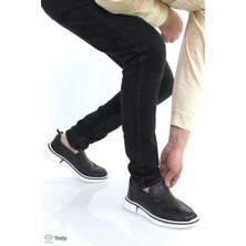 Erkek  Deri Düz Taban Bağcıksız Günlük Ortopedik Ayakkabı MR5Y/CS19325