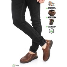Erkek Ortopedik  Deri Günlük Geniş Kalıp Ayakkabı (Taraklı Ayaklara) F5M/CM46520