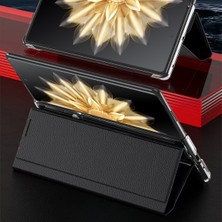Honor Magic V2 5g Görünüm Penceresi Iş Telefonu Kılıfı Pu Deri Standı Kapak Çevirin (Yurt Dışından)