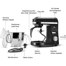 Karaca Mastermaid Chef Pro Çift Kollu Stand Mikser Shiny Black 1750 W