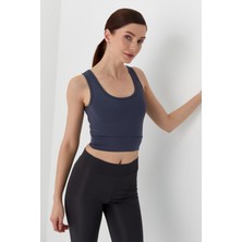 Askılı Crop Bluz Antrasıt