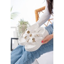 Slipcat Kadın Zincirli Şık, Rahat, Konforlu, Ortopedik Günlük Sandalet