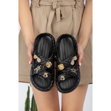 Slipcat Kadın Zincirli Şık, Rahat, Konforlu, Ortopedik Günlük Sandalet