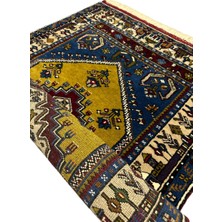 El Dokuma Özel Dokuma Sıfır Yahyalı Halısı 85 x 150 Kök Boya  Yün Halı