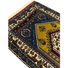 El Dokuma Özel Dokuma Sıfır Yahyalı Halısı 85 x 150 Kök Boya  Yün Halı