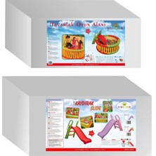 Mupark Oyun Evi Büyük Set ve Top Havuzu Tam Set - Anaokulu - Kreş - Kaydırak - Salıncak - Top Havuzu Set