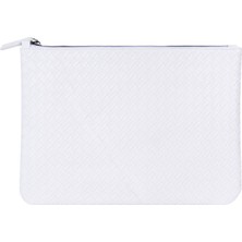 Lizy's Clutch Beyaz Portföy El Makyaj Çantası