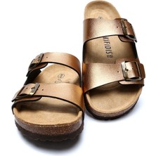 K10260SK Kifidis Kadın Mantar Terlik 36-41-BRONZ-020 - 38
