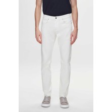 D'S Damat Ds Damat Slim Fit Ekru Gabardin Denim Pantolon 4HCC3T404003M