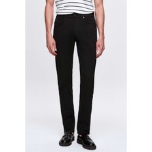 D'S Damat Ds Damat Slim Fit Siyah Gabardin Denim Pantolon 4HCC3T404003M