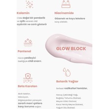 Glow Block Ton Eşitlemeye Yardımcı Pembe Bazlı Yüz Güneş Kremi