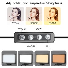 Yunpaly Vıjım VL108C Taşınabilir LED Video Işık Paneli 3200K - 6500K Aydınlatma Ayarlanabilir USB Güçlü (Yurt Dışından)