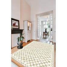 Mackenzie Modern Halı, Makinede Yıkanabilir Kaymaz Taban, Ince Salon Halısı, Mutfak Halısı ve Yolluk