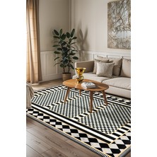 Mackenzie Modern Halı, Makinede Yıkanabilir Kaymaz Taban, Ince Salon Halısı, Mutfak Halısı ve Yolluk