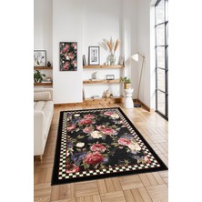 Mackenzie Modern Halı, Makinede Yıkanabilir Kaymaz Taban, Ince Salon Halısı, Mutfak Halısı ve Yolluk