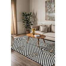 Mackenzie Modern Halı, Makinede Yıkanabilir Kaymaz Taban, Ince Salon Halısı, Mutfak Halısı ve Yolluk