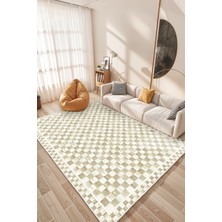 Mackenzie Modern Halı, Makinede Yıkanabilir Kaymaz Taban, Ince Salon Halısı, Mutfak Halısı ve Yolluk
